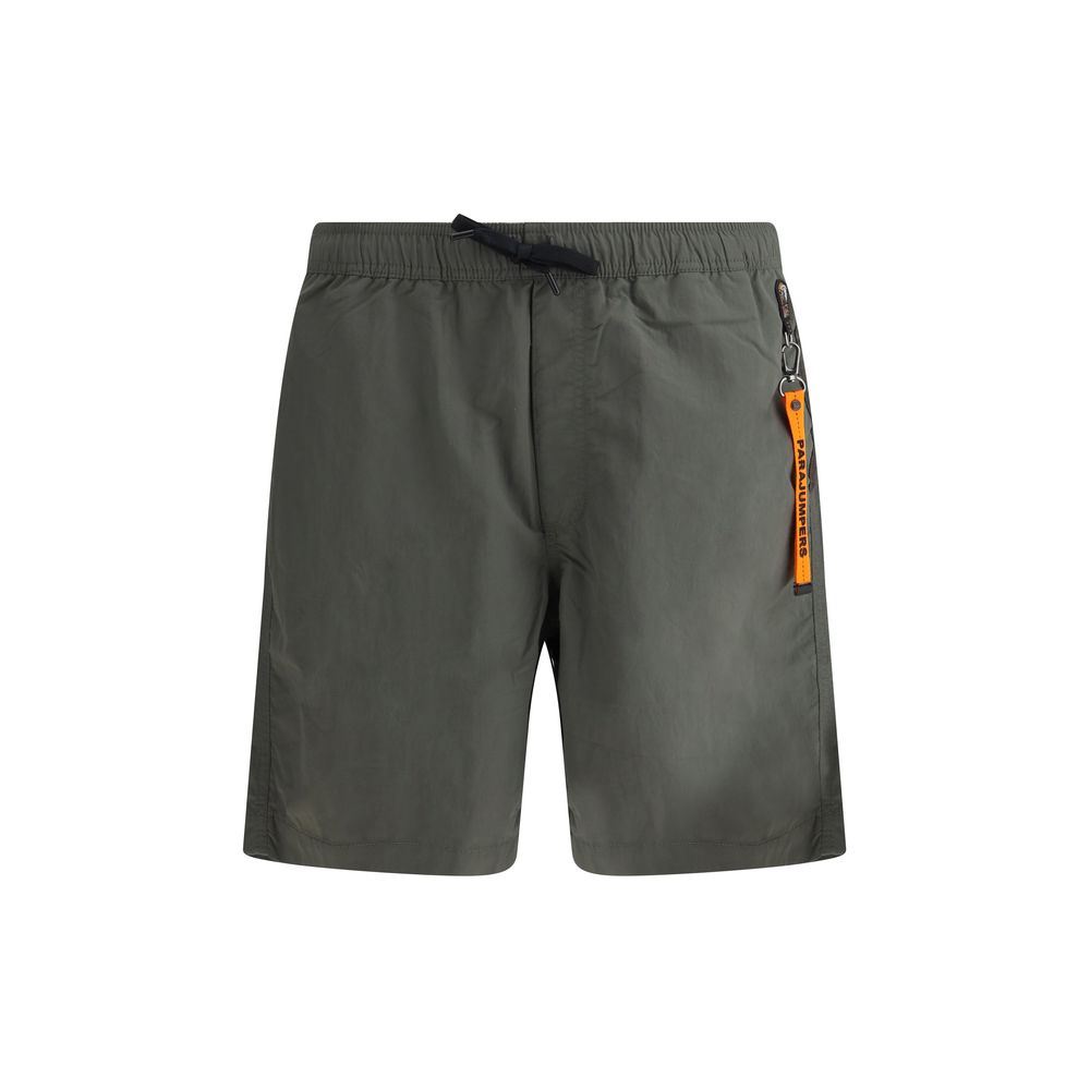 Parajumpers Grey Cotton Mitch Shorts for Effortless Luxury Style