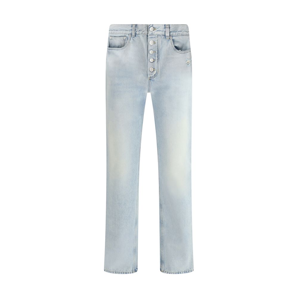 Alexander McQueen Blue Denim Jeans: Timeless Elegance Redefined