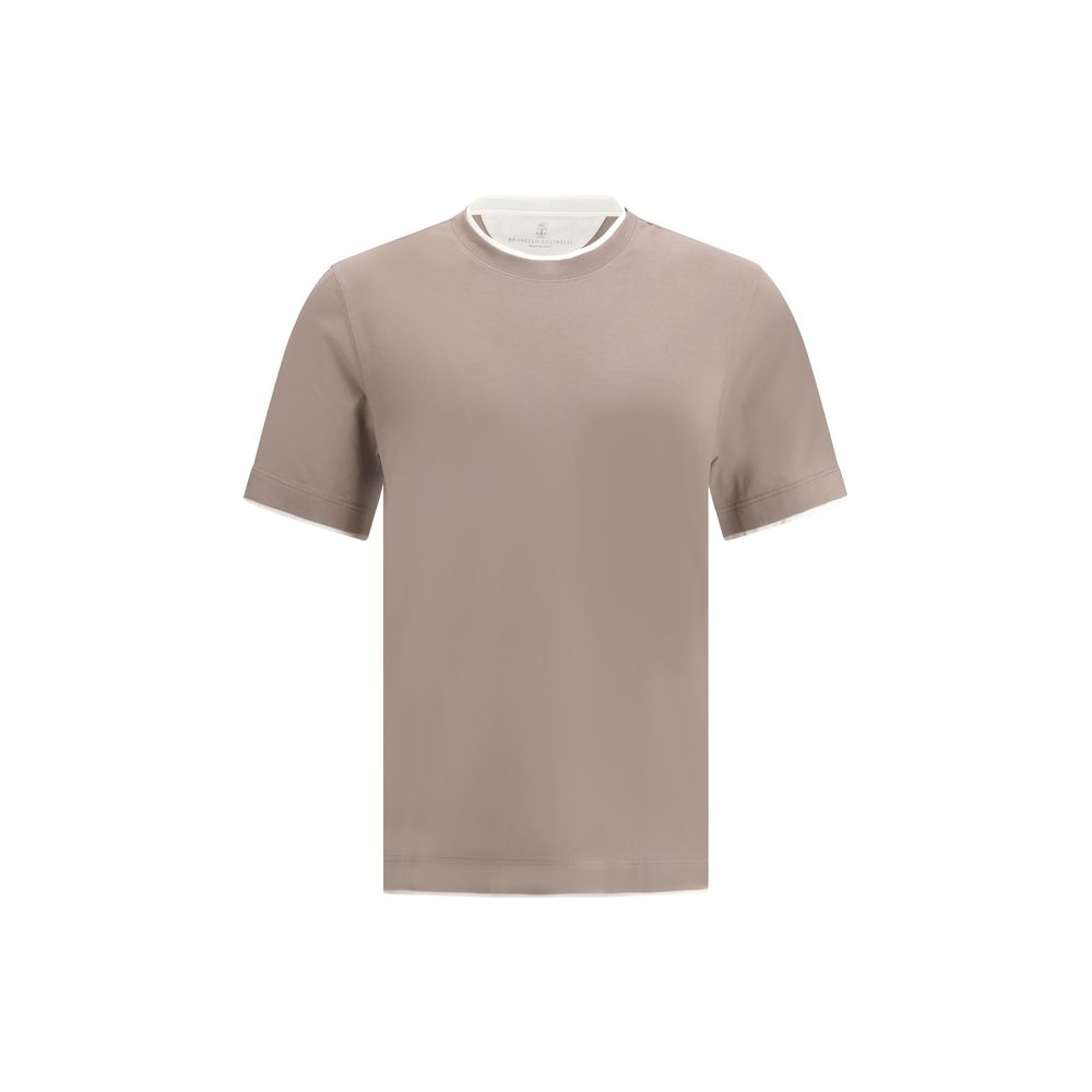 Brunello Cucinelli White Luxurious Cotton T-Shirt