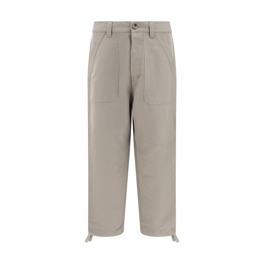 Brunello Cucinelli Beige Linen Pants for Effortless Elegance