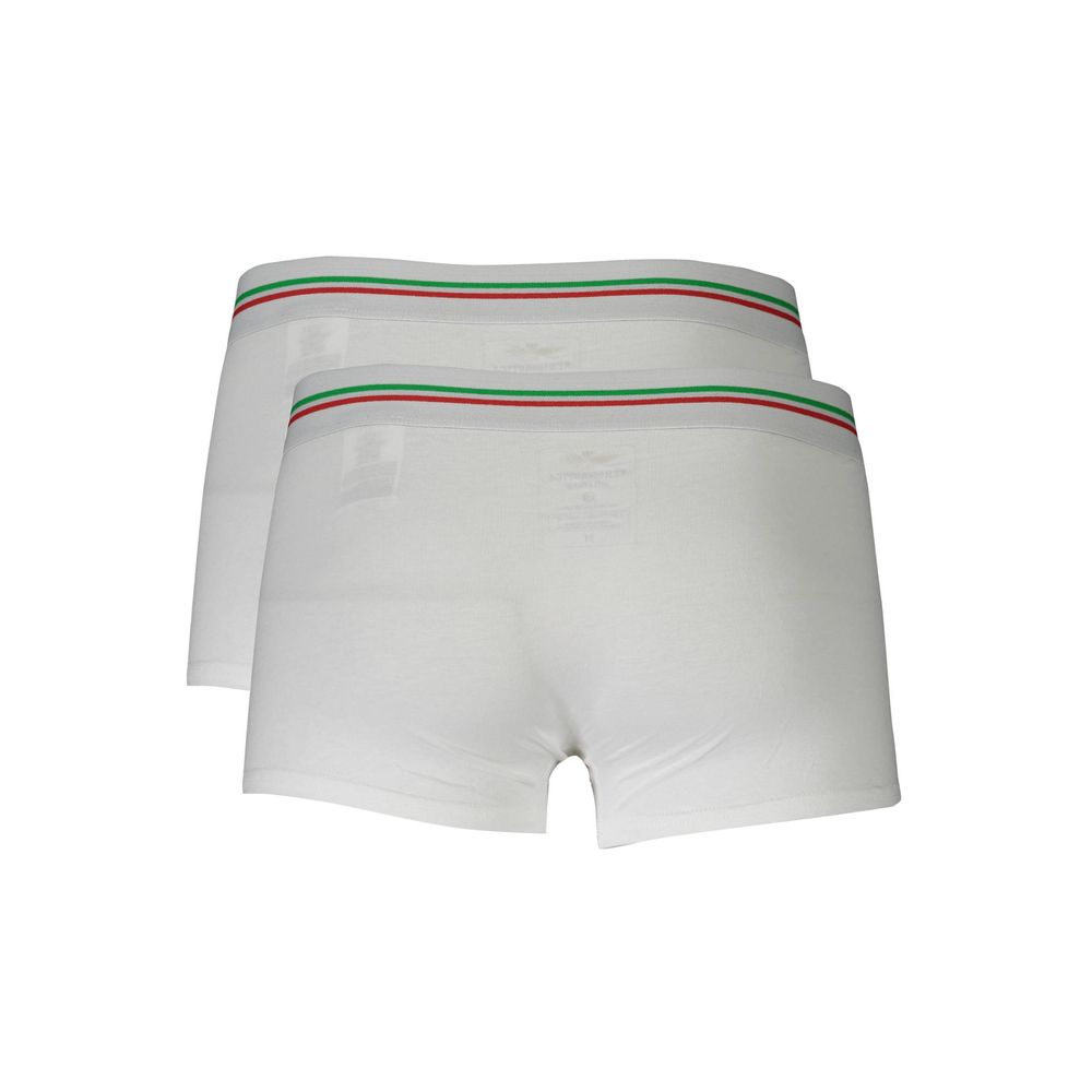 Aeronautica Militare White Cotton Underwear for Luxury Comfort
