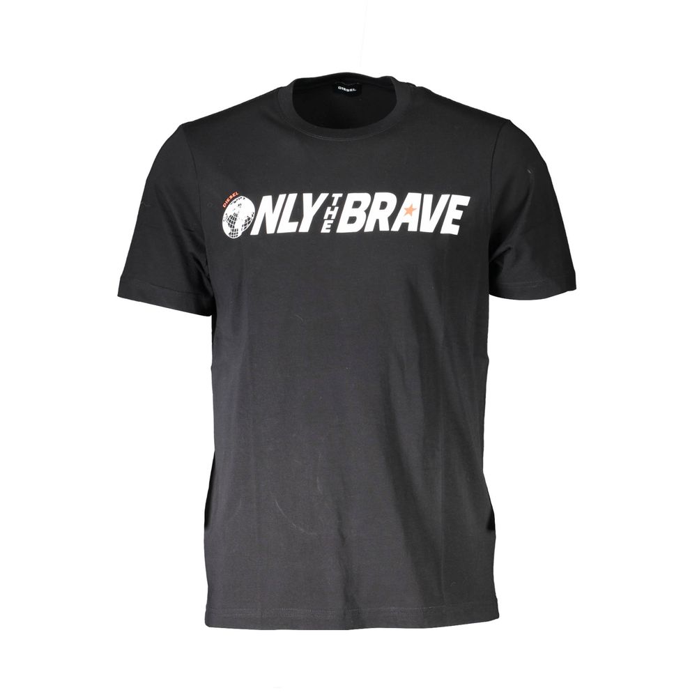 Diesel Black Cotton T-Shirt for Urban Sophistication