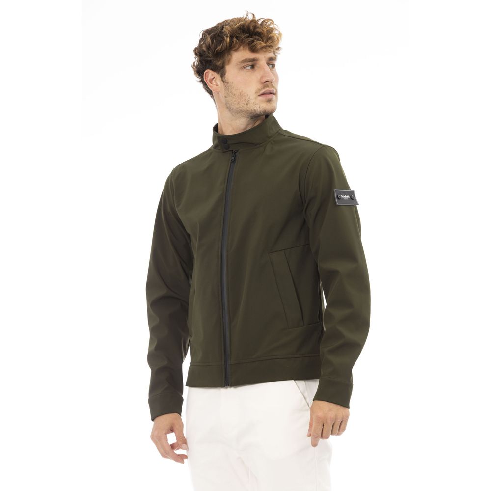 Baldinini Green Other Fibres Jacket for Timeless Elegance