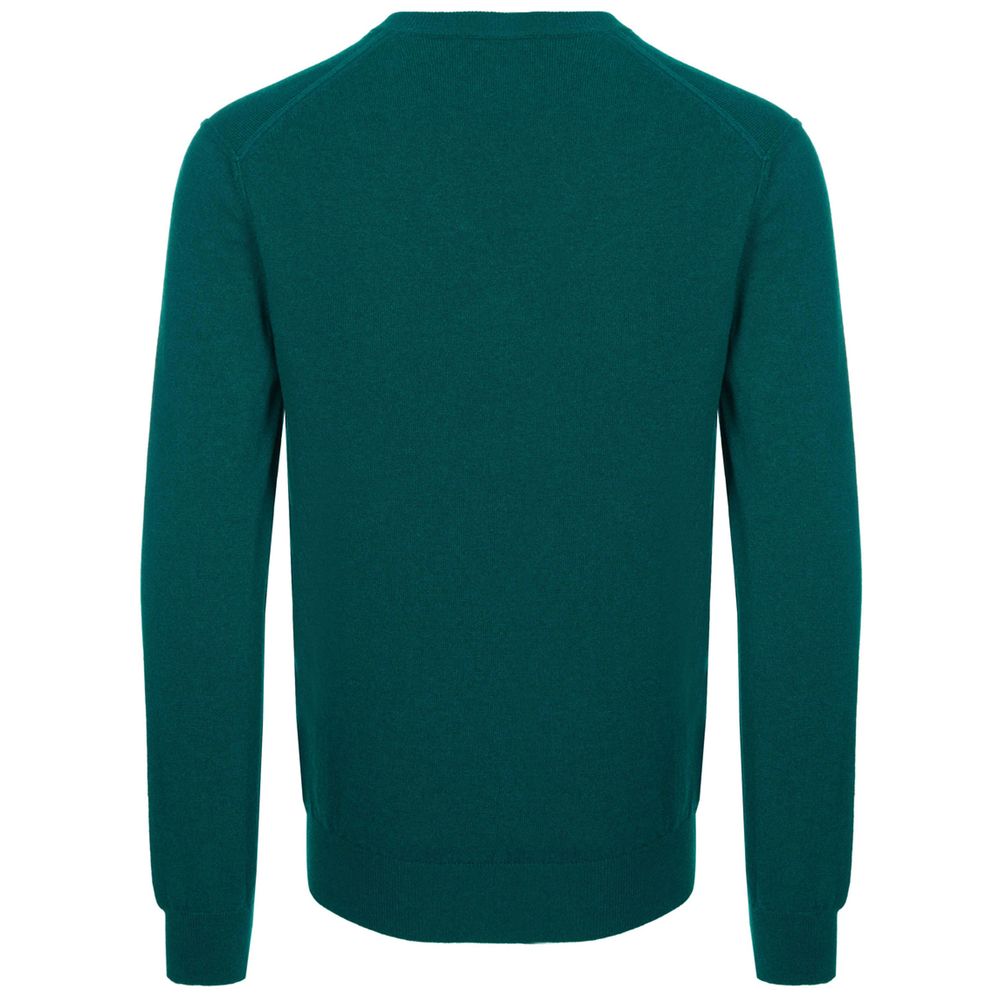 Dolce & Gabbana Green Cashmere Sweater for Elevated Style