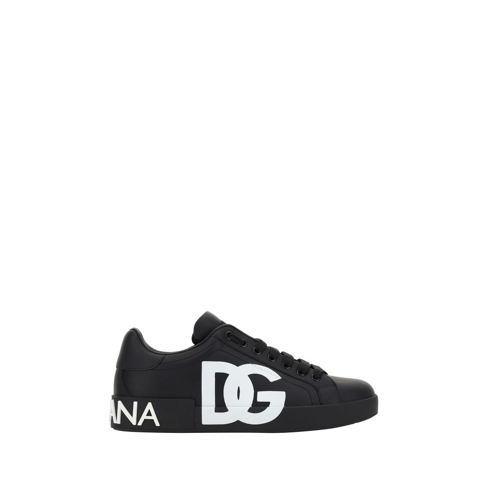 Dolce & Gabbana White Calfskin Sneakers