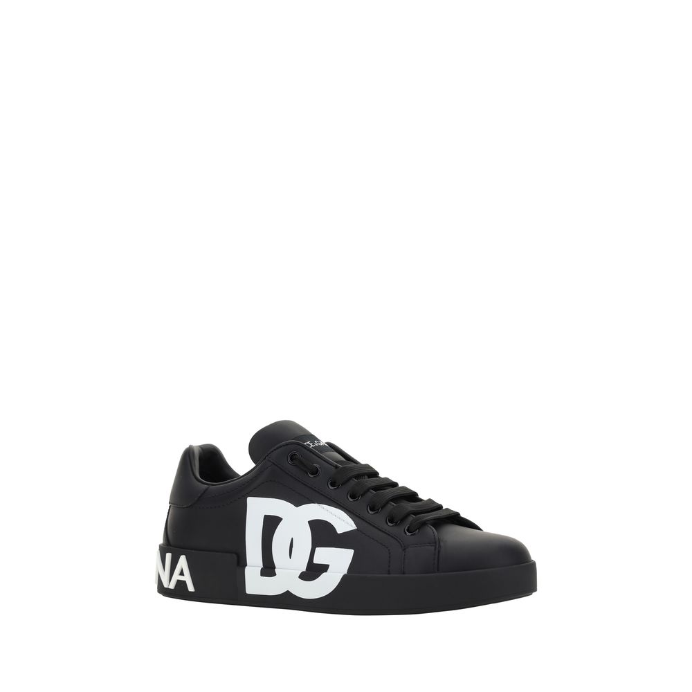 Dolce & Gabbana White Calfskin Sneakers
