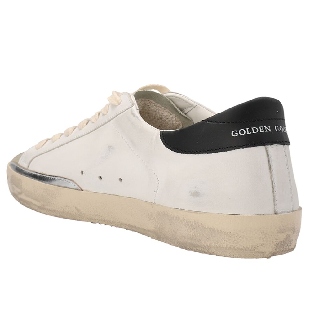 Golden Goose White Calfskin Sneaker with Iconic Design