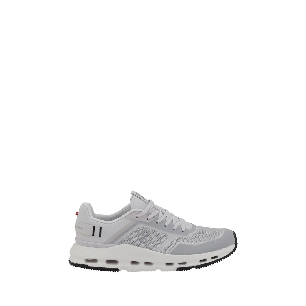 ON White Mesh Cloudnova Form 2 TT Sneakers for Elevated Comfort