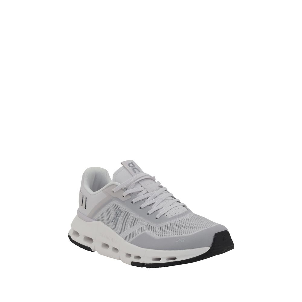 ON White Mesh Cloudnova Form 2 TT Sneakers for Elevated Comfort