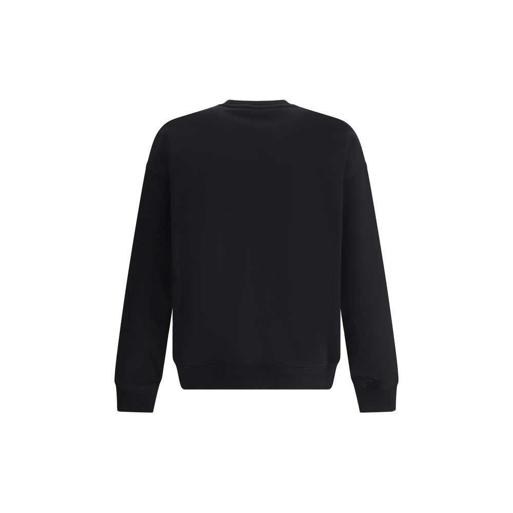 Diesel Grey Cotton Sweatshirt for Elevated Casual Style