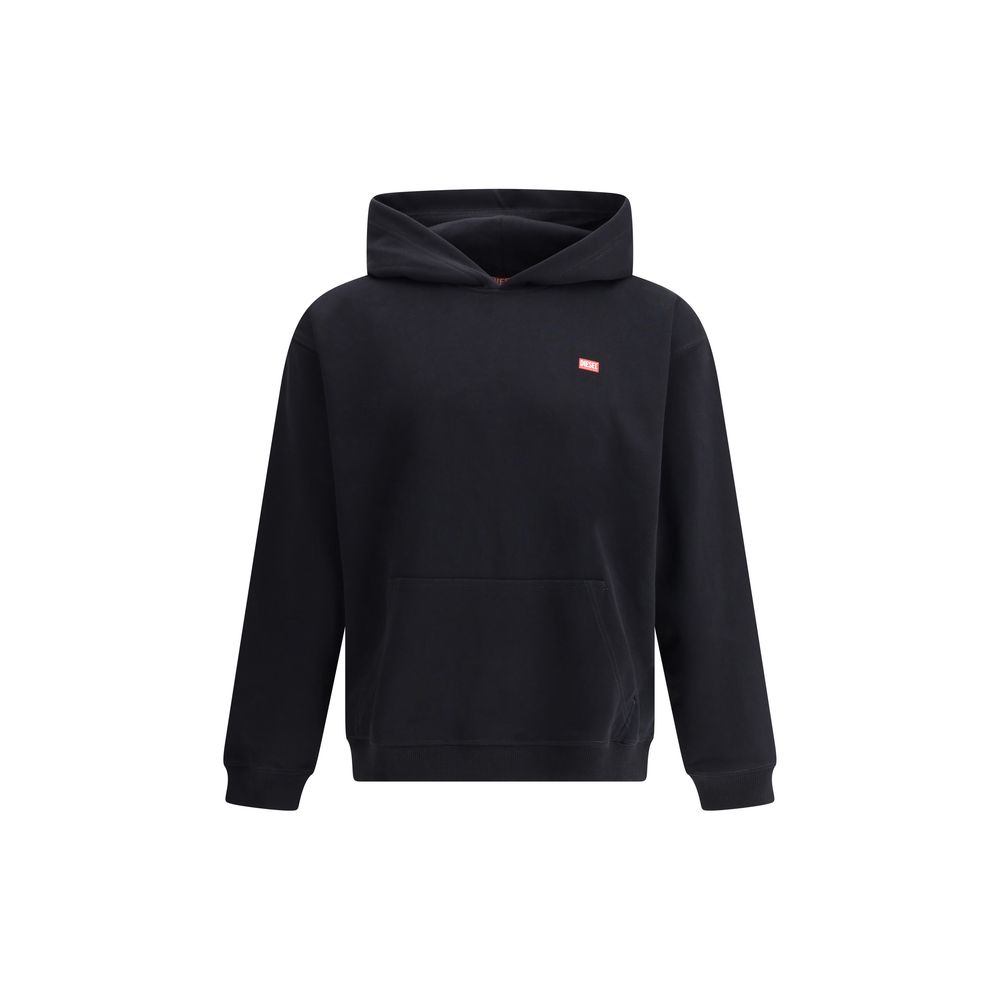 Diesel Grey Cotton S-Boxt-Hood-R11 Hoodie - Refined Minimalist Elegance