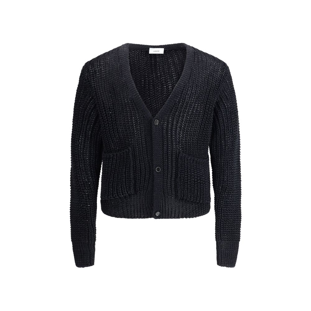 Lardini Grey Cashmere Knit Cardigan in Exquisite Luxury Knitwear