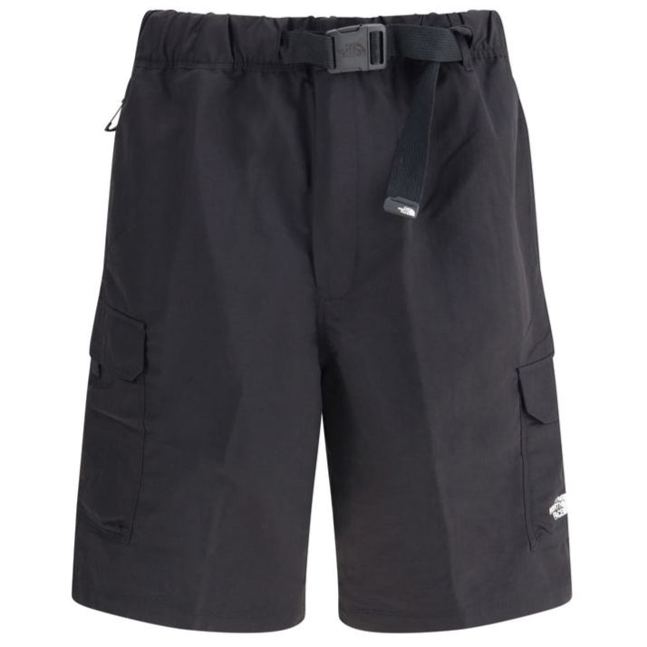The North Face Black Cotton Cargo Shorts for Modern Adventurers
