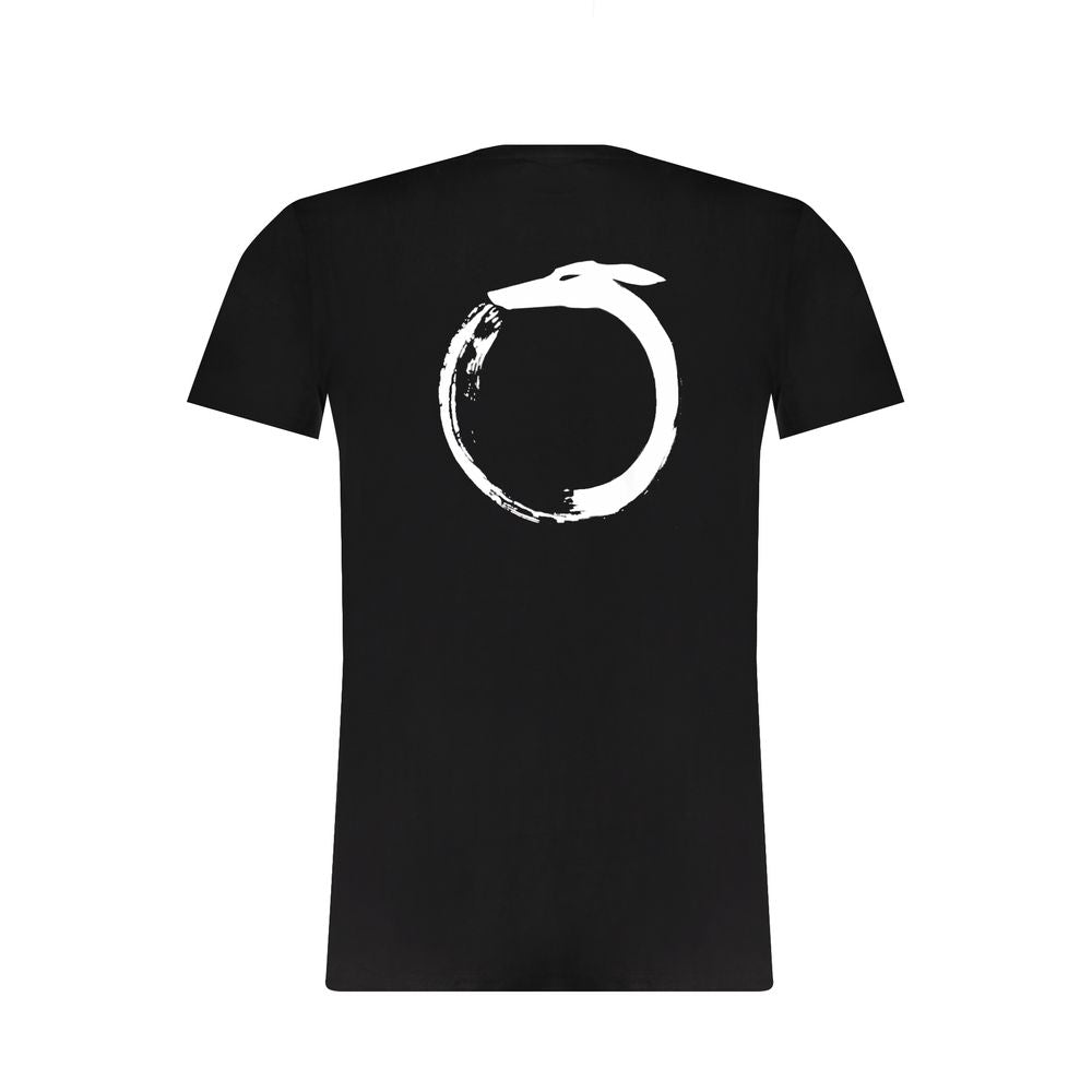Trussardi Black Cotton T-Shirt for Effortless Elegance