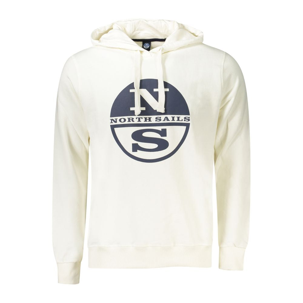 North Sails White Cotton Sweater for Elevated Style