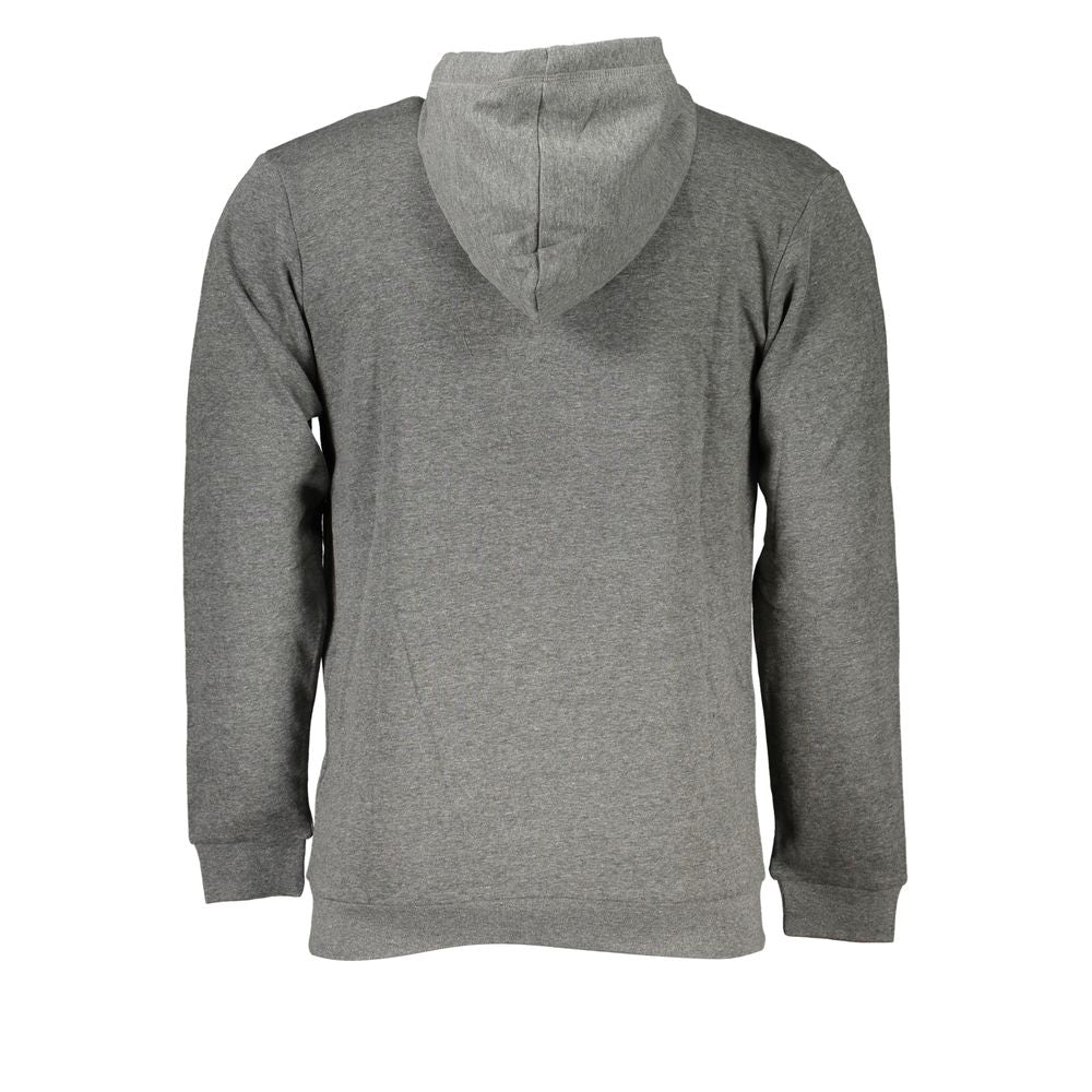 Sergio Tacchini Gray Cotton Sweater for Timeless Elegance