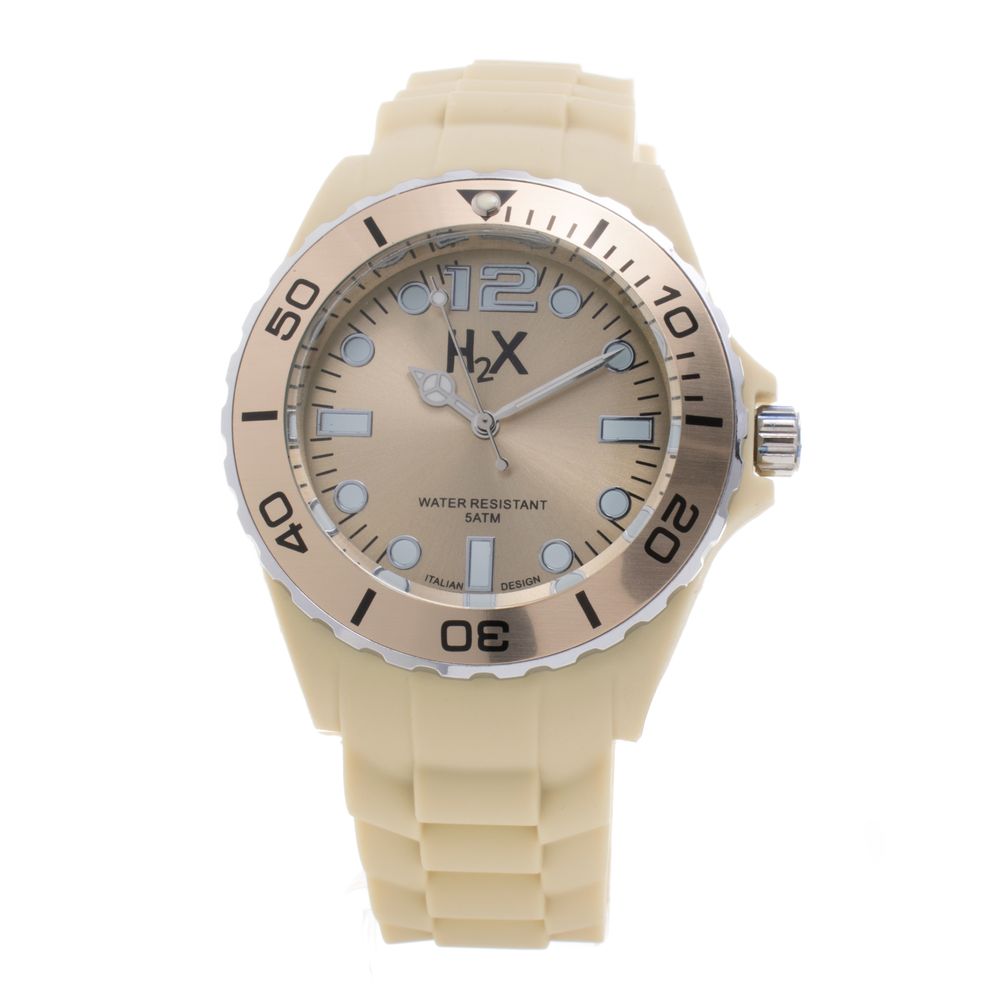Haurex Cream Rubber Watch - Timeless Elegance Redefined
