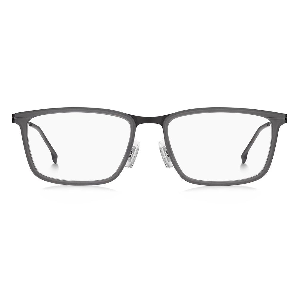 Hugo Boss Gray Metal Frames for Timeless Elegance