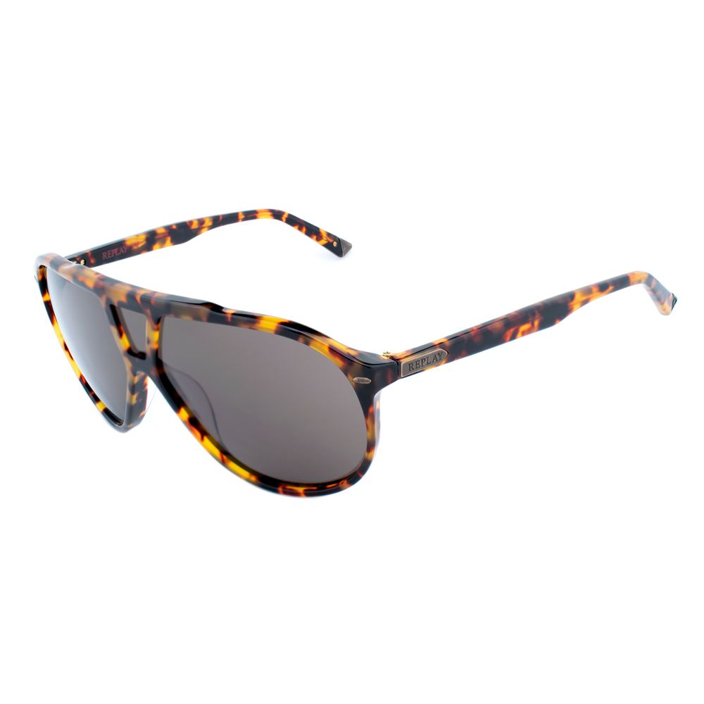 Replay Multicolor Acetate Sunglasses with Tortoiseshell Charm
