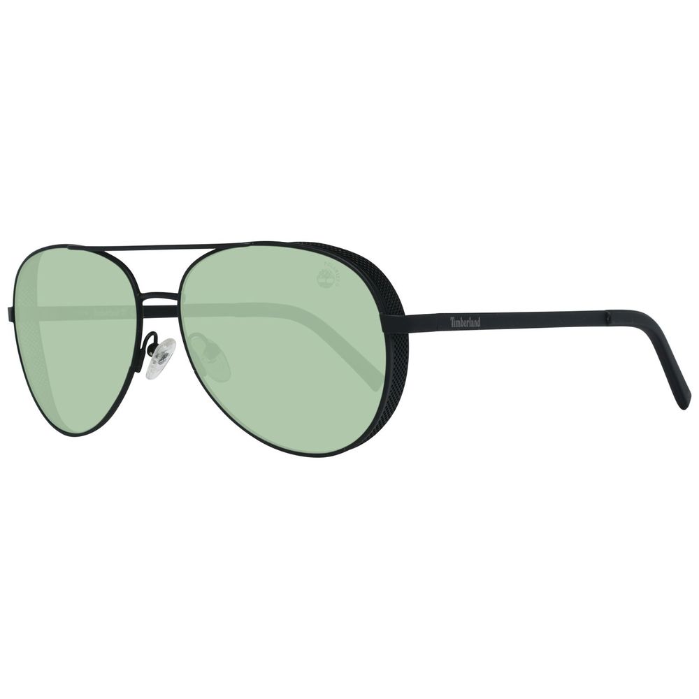Timberland Black Metal Sunglasses for Unmatched Elegance