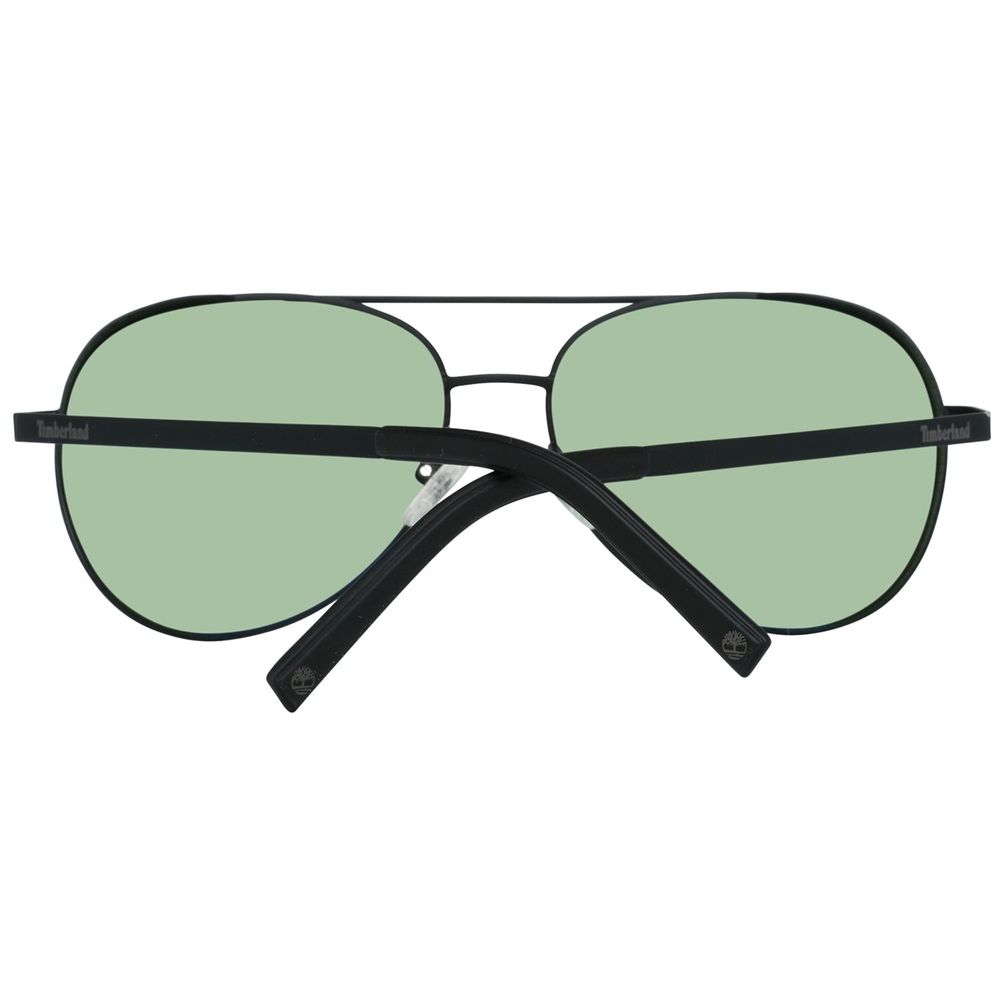 Timberland Black Metal Sunglasses for Unmatched Elegance