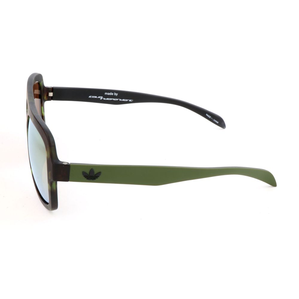 Adidas Brown Acetate Sunglasses with Golden Mirror Lenses
