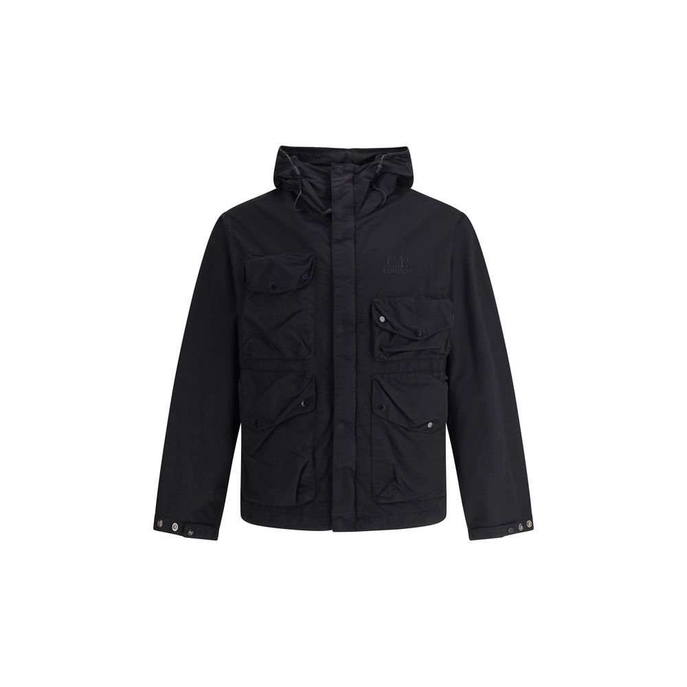 C.P. Company Black Waterproof Jacket for Elevated Urban Style