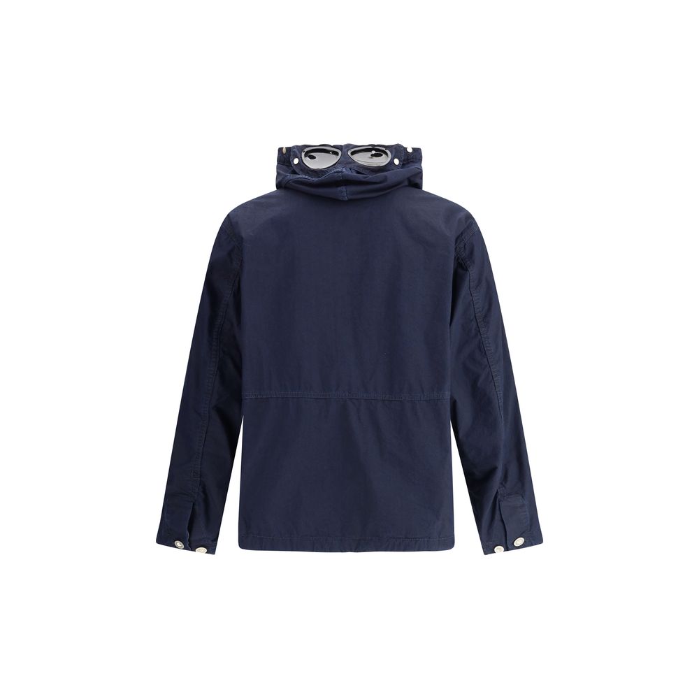 C.P. Company Black Cotton Hooded Jacket for Elevated Urban Style