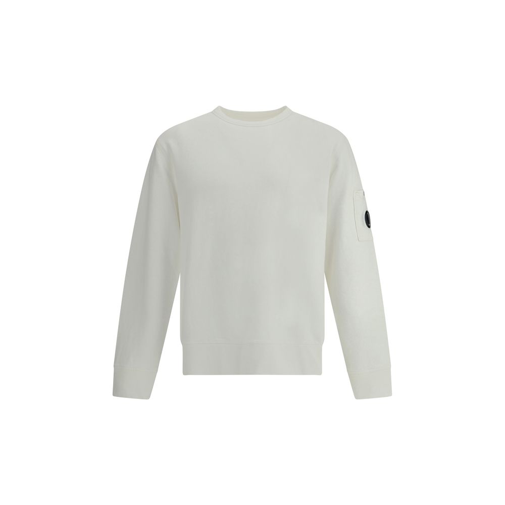C.P. Company Grey Premium Cotton Logoed Sweatshirt