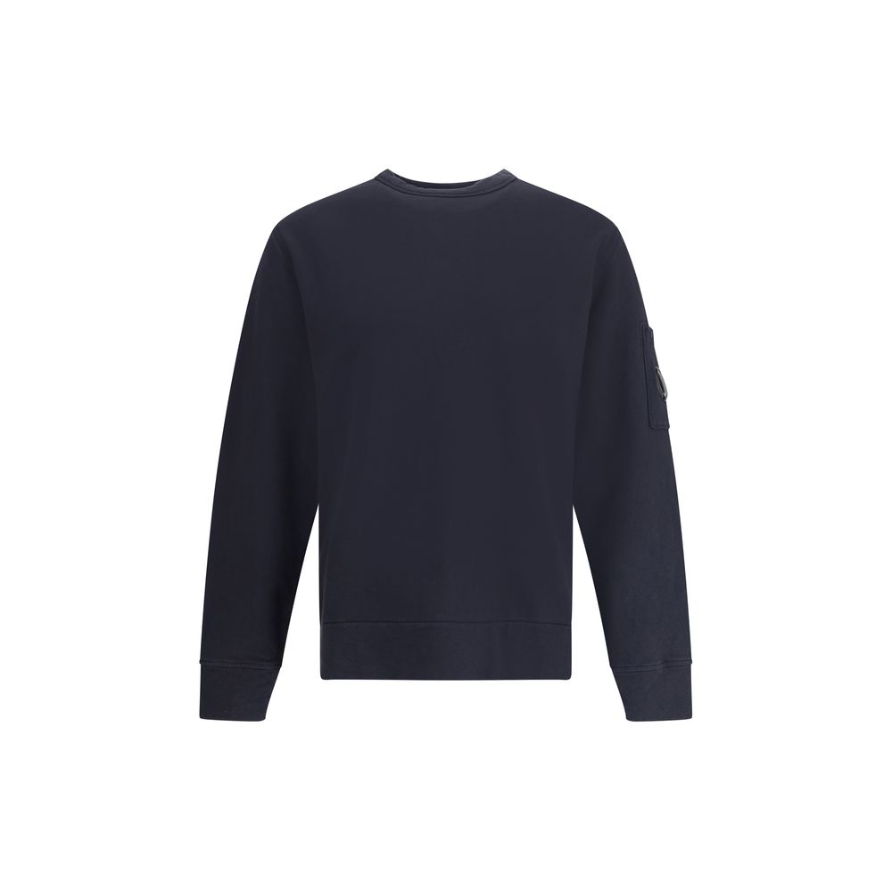 C.P. Company Grey Premium Cotton Logoed Sweatshirt