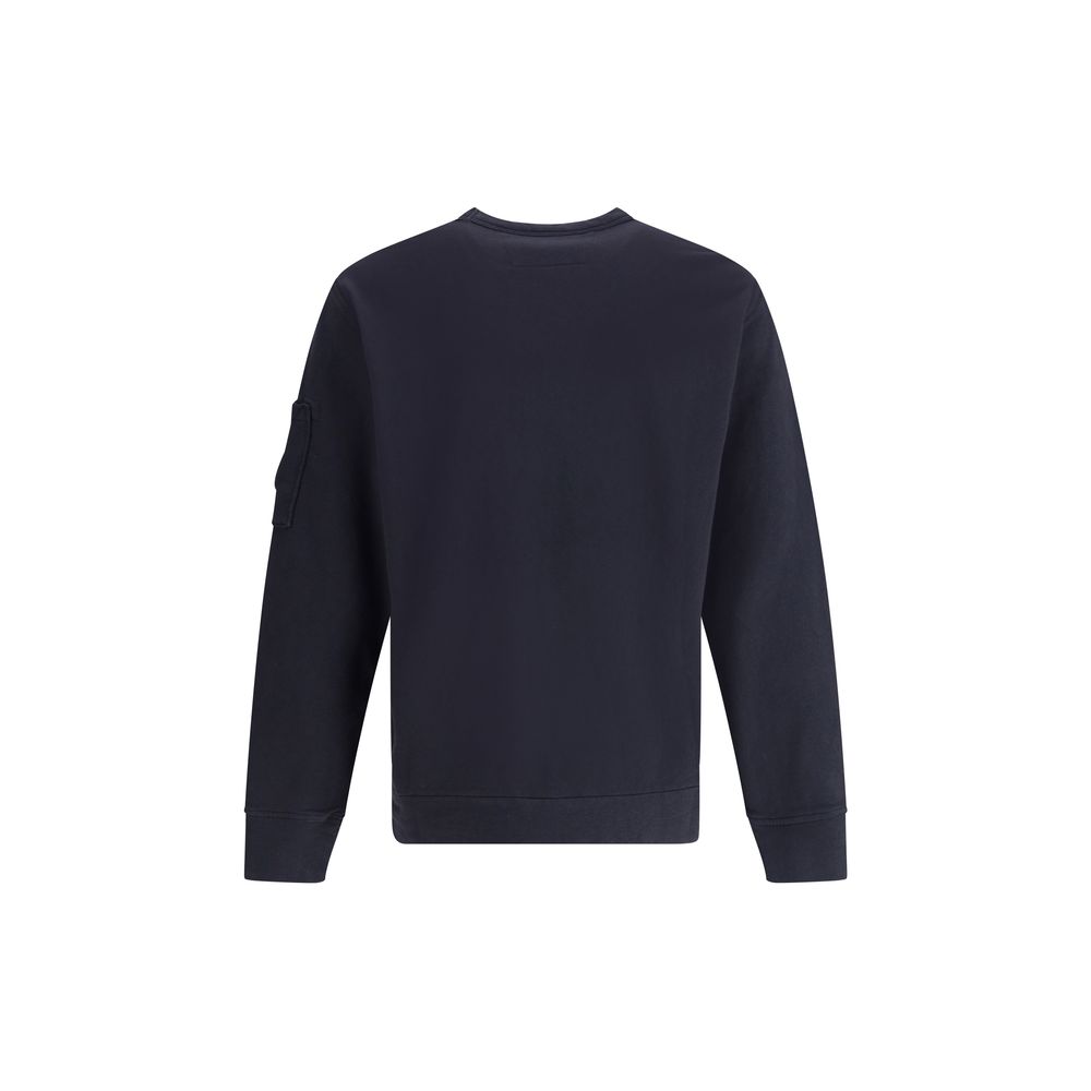 C.P. Company Grey Premium Cotton Logoed Sweatshirt