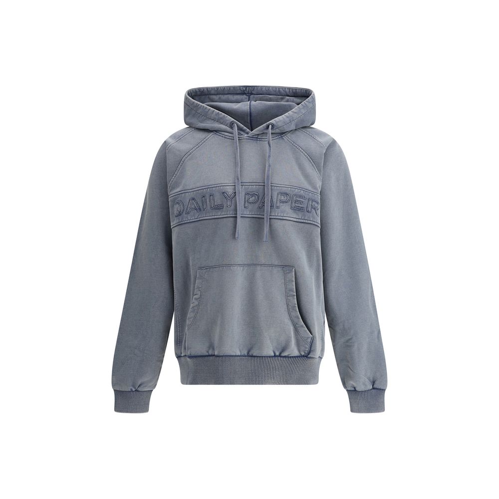 Daily Paper Grey Cotton Logoed Hoodie - Effortless Sophistication Redefined