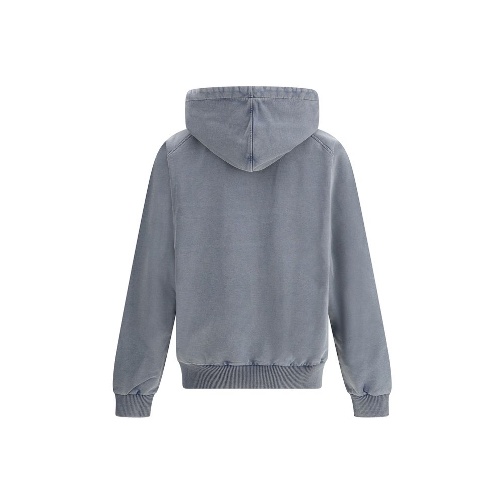 Daily Paper Grey Cotton Logoed Hoodie - Effortless Sophistication Redefined