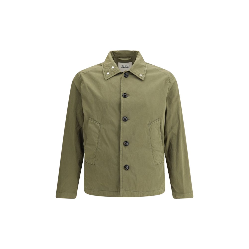 Valstar Black Cotton Ted Coach Jacket for Timeless Sophistication