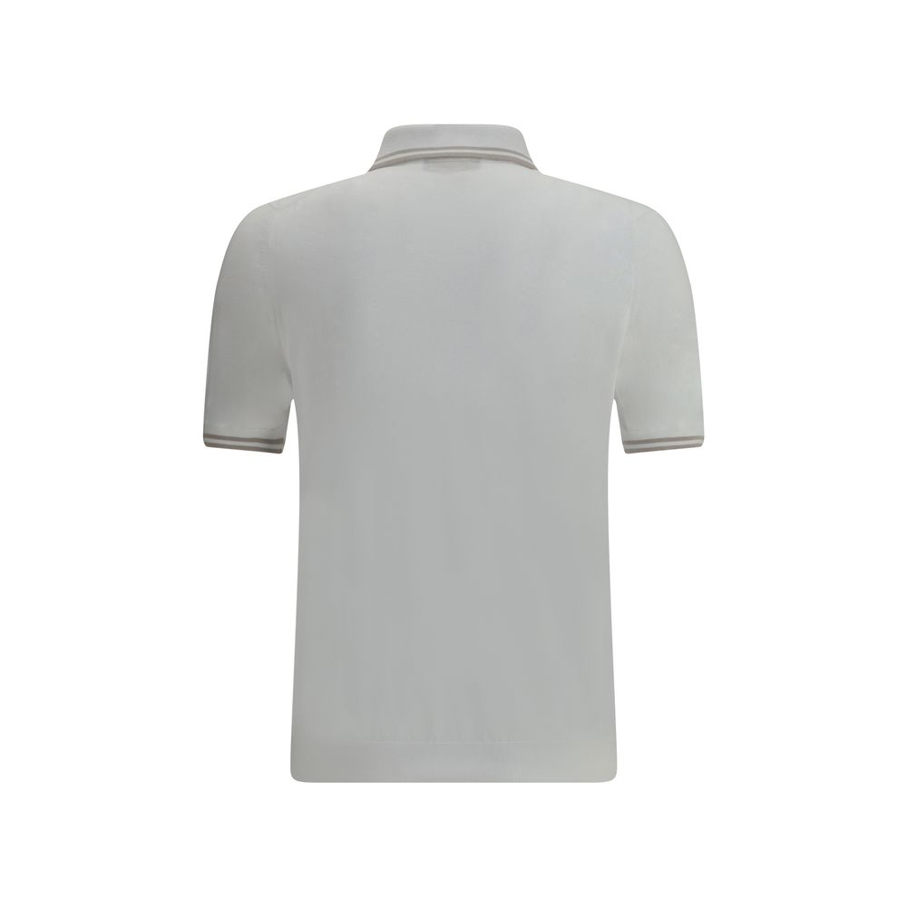 Svevo Navy Cotton Polo Shirt Zipper - Sophisticated Luxury Essential