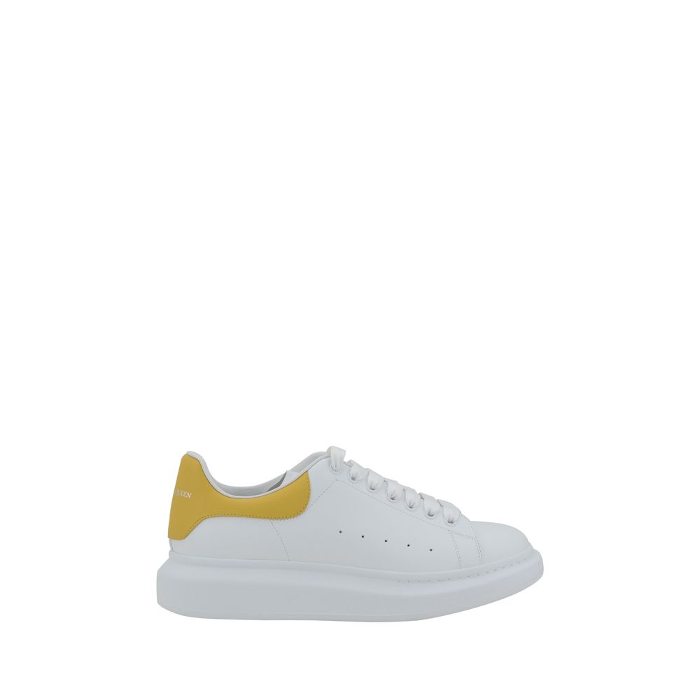 Alexander McQueen White Leather Sneakers with Modern Elegance