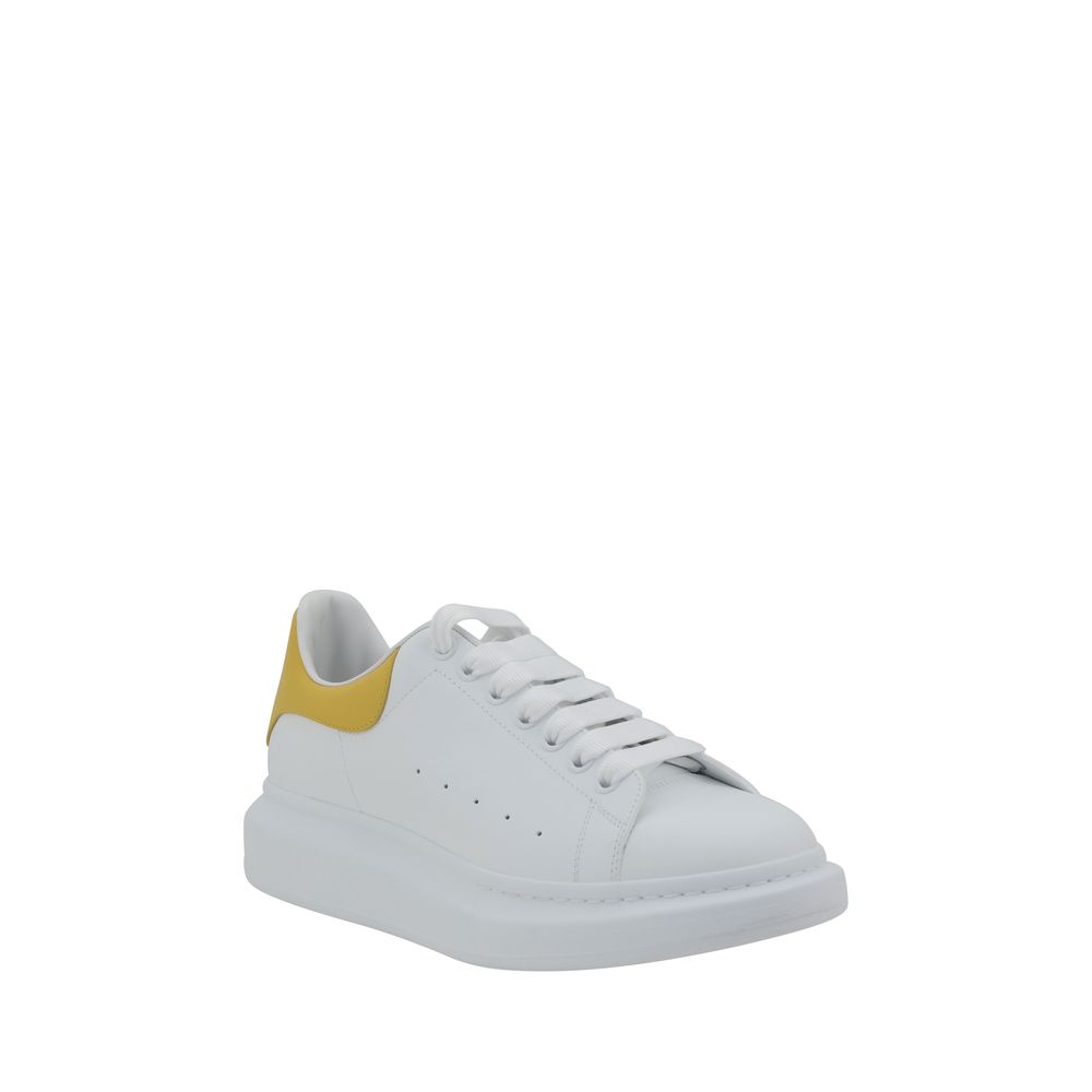 Alexander McQueen White Leather Sneakers with Modern Elegance