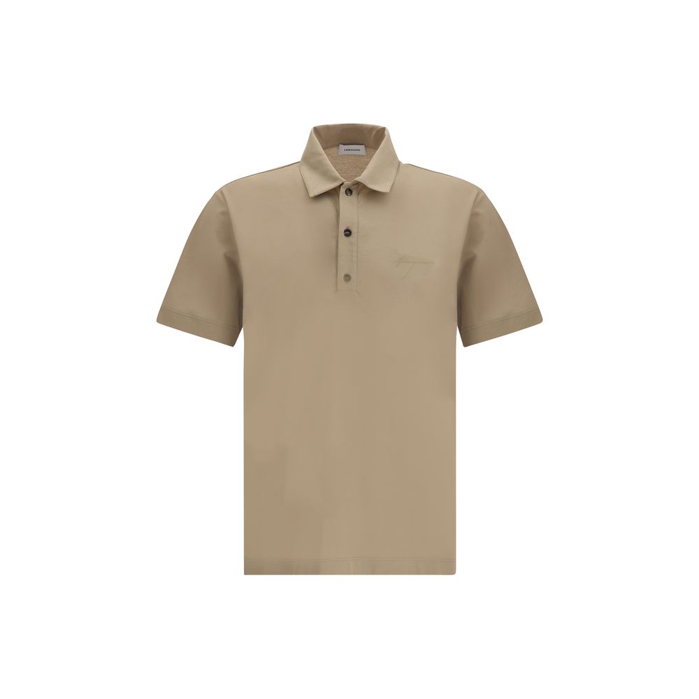 Ferragamo Navy Premium Cotton Polo Shirt