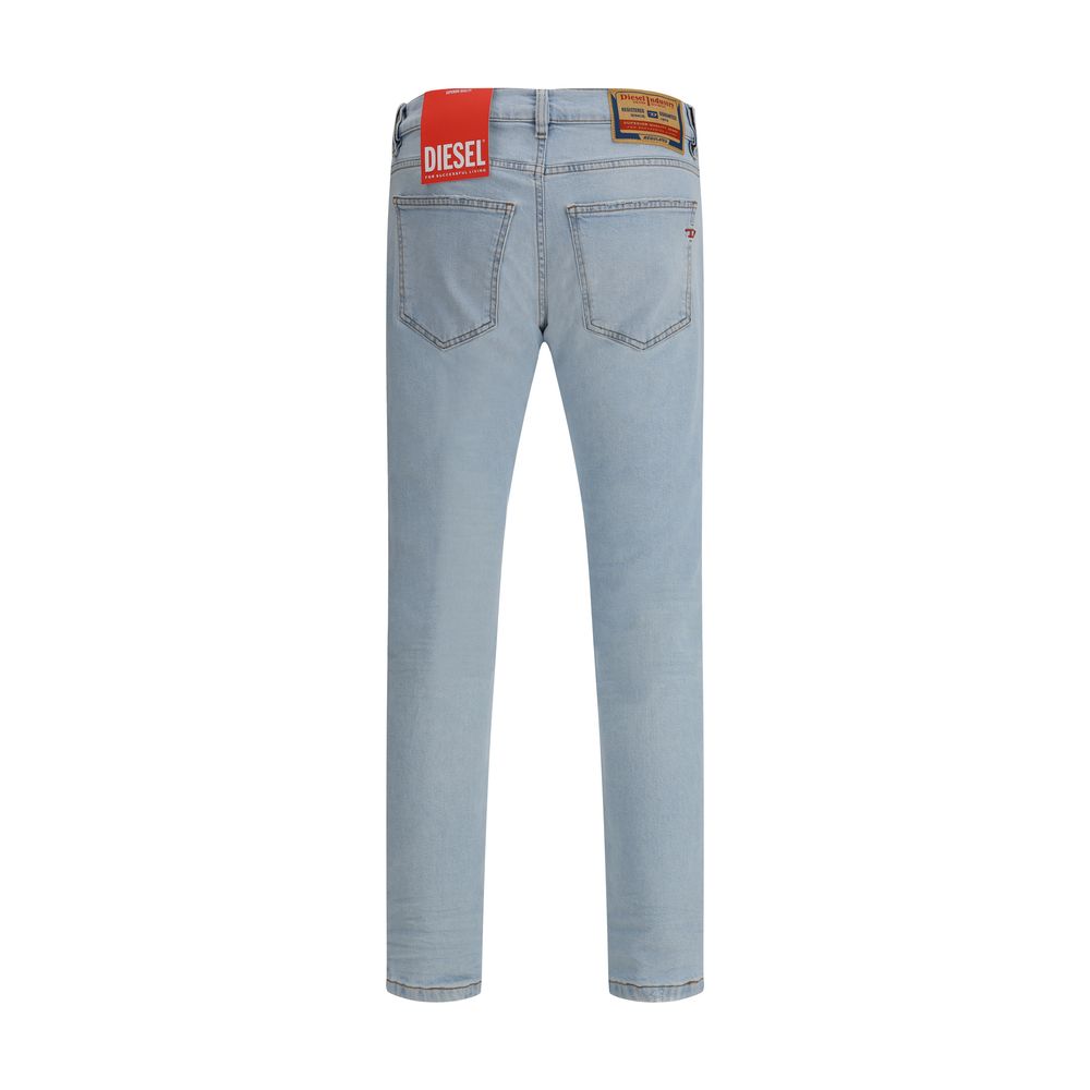 Diesel Blue Cotton Jeans for Effortless Sophistication