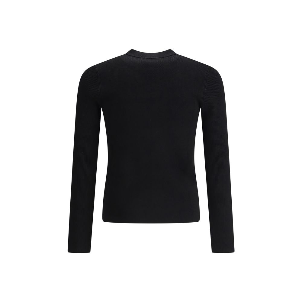 Diesel Grey Cotton K-Zackary-Round Sweater with Iconic Detailing