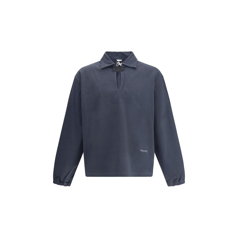 GR10K Black Cotton Long Sleeve Jersey - Elevated Contemporary Style