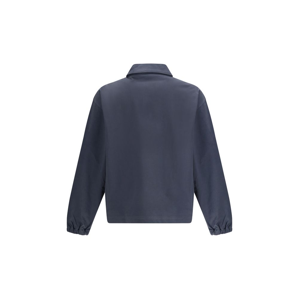 GR10K Black Cotton Long Sleeve Jersey - Elevated Contemporary Style