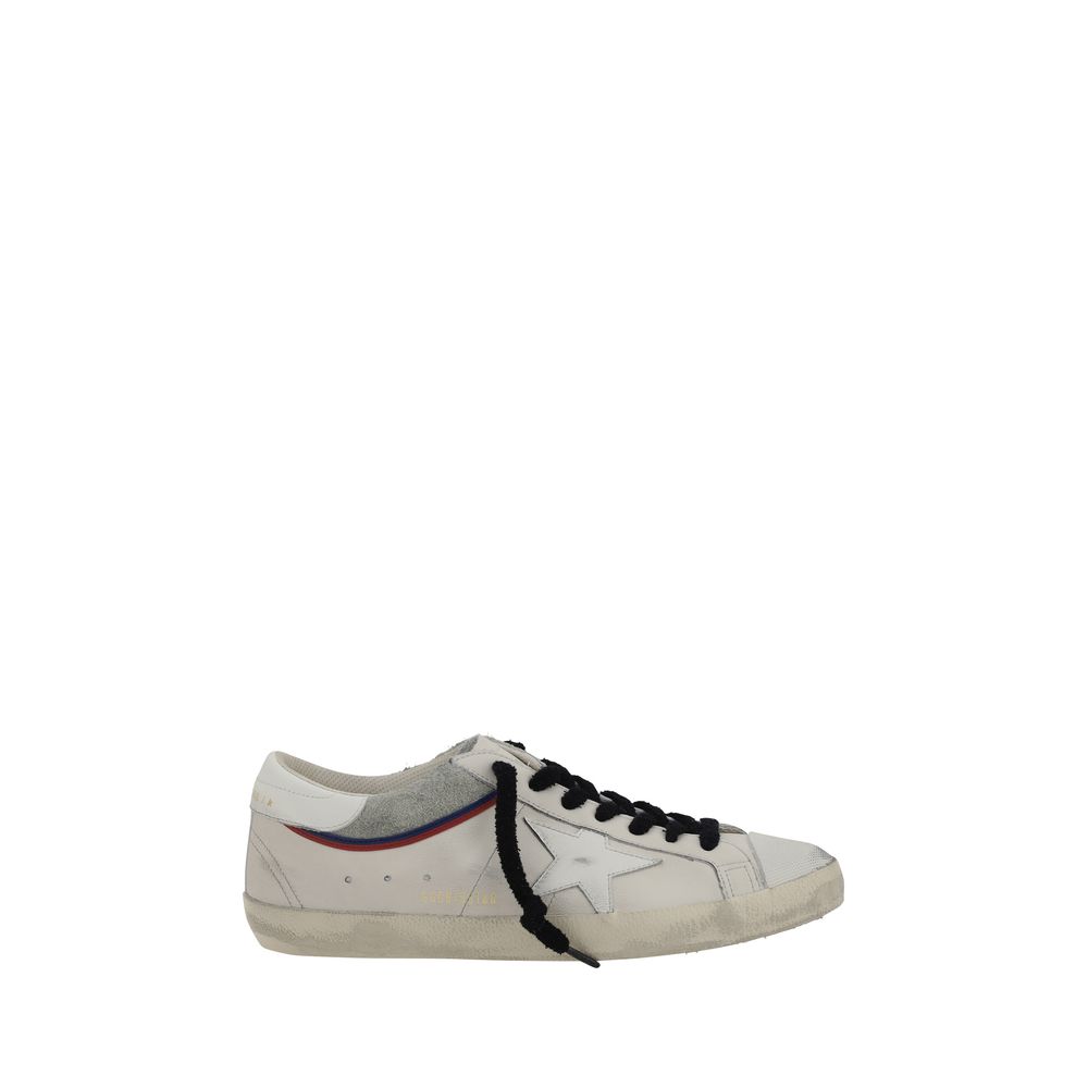 Golden Goose White Leather Super Star Sneakers