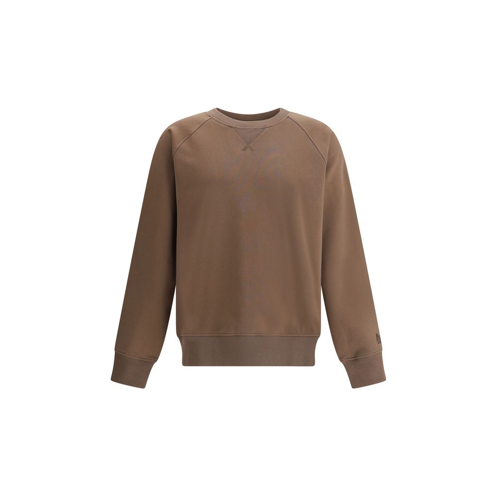 The North Face Grey Cotton Logoed Sweatshirt for Elevated Casual Style
