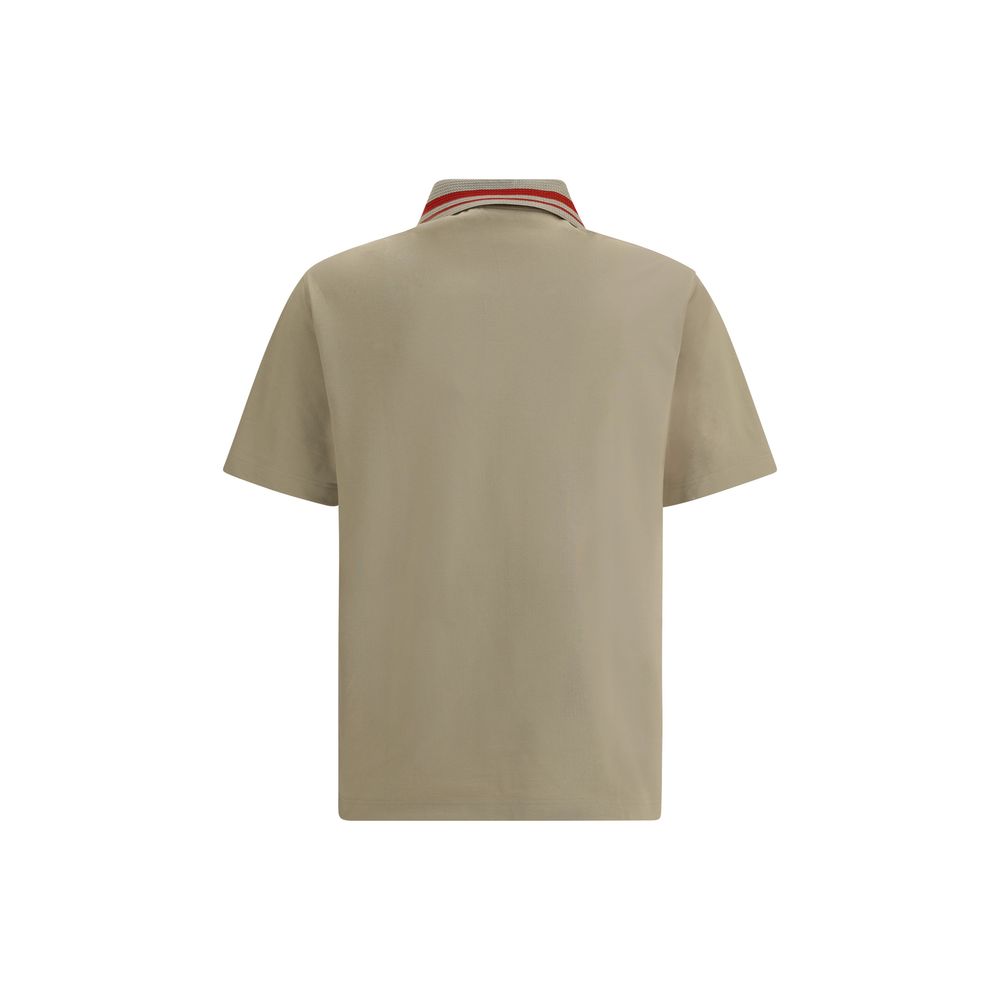 Ferragamo Navy Premium Cotton Polo Shirt in Classic Style