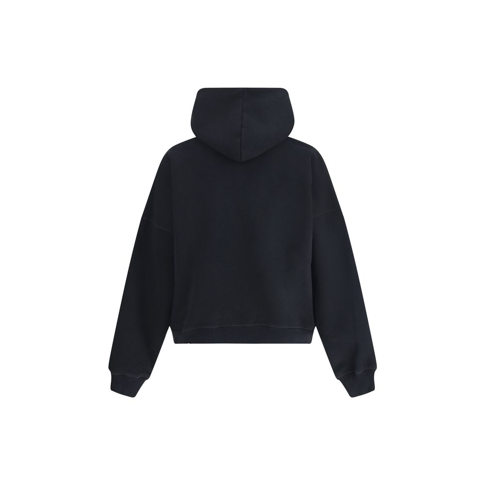 Alexander McQueen Grey Cotton Oversized Hoodie