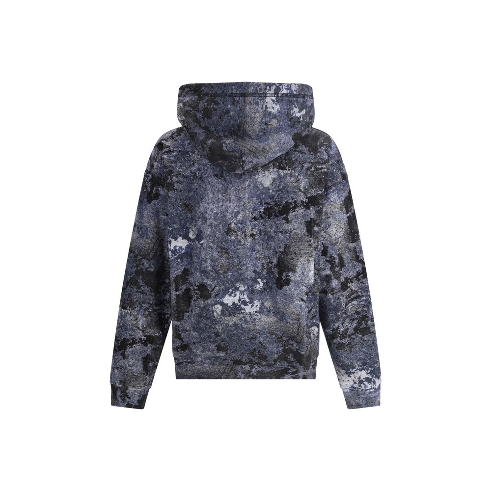 Diesel Black Cotton S-Boxt-Hood-R8 Hoodie - Luxury Urban Statement Piece
