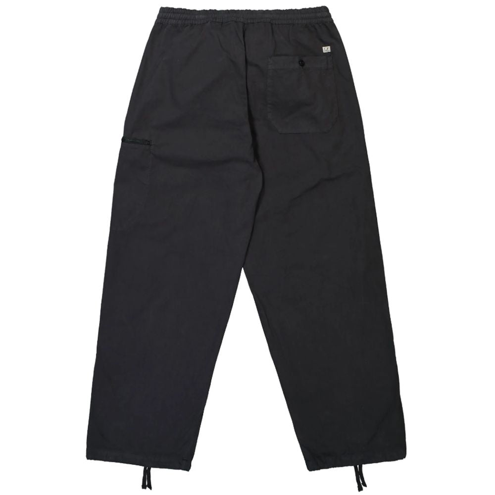 C.P. Company Black Cotton Cargo Pants for Elevated Style