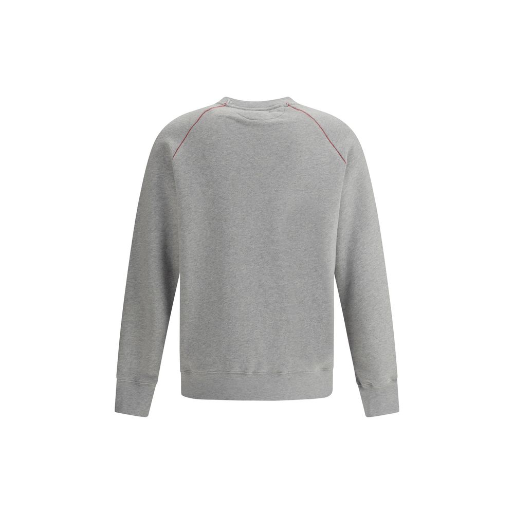 Golden Goose Grey Cotton Sweatshirt with Pocket