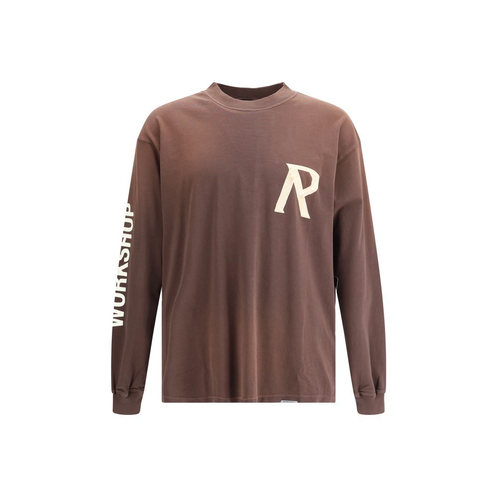 Represent Black Cotton Jersey Long Sleeve Top